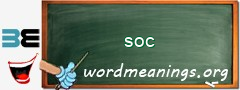 WordMeaning blackboard for soc